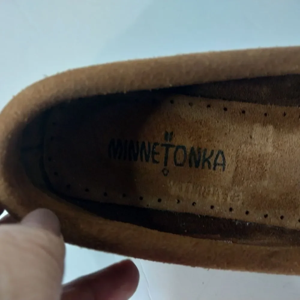 MINNETONKA Size 9 Women's Brown Moccasins 472K Super Confort